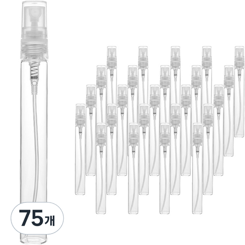 PP캡 스프레이 용기 10ml, 75개, 투명(용기) + 투명(캡)의 최저가를 확인해보세요.