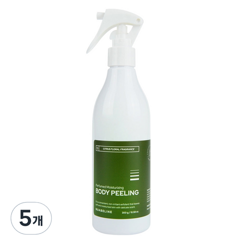누아벨린 퍼퓸드 촉촉 바디필링 시트러스향, 300g, 5개