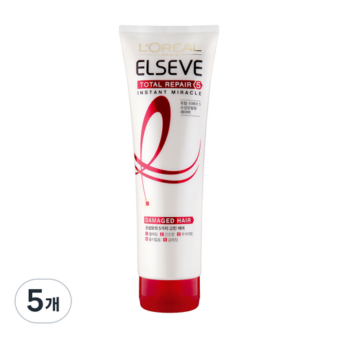 로레알파리 토탈 리페어5 인스턴트 미라클 헤어팩, 280ml, 5개