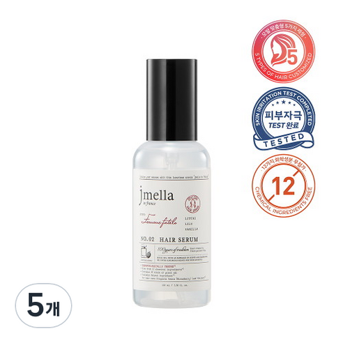제이멜라 인 프랑스 팜므파탈 헤어 세럼, 100ml, 5개