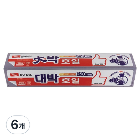 삼아삭스호일 대박호일 25cm x 20m, 6개