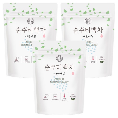 순수한집 캐모마일 삼각티백, 1g, 50개입, 3개