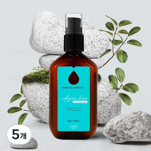 제이에이치피 녹초엽 아르간 헤어오일 에센스, 120ml, 5개