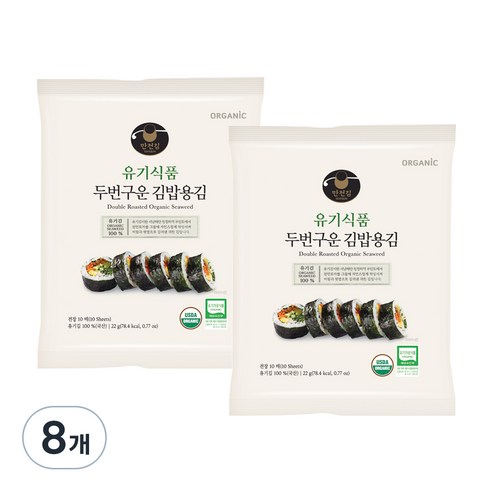 [만전김] 유기식품 구운 김밥김 10p, 22g, 8개