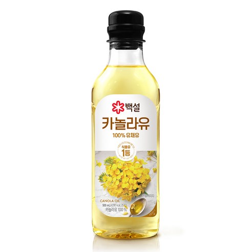 백설 카놀라유, 900ml, 2개