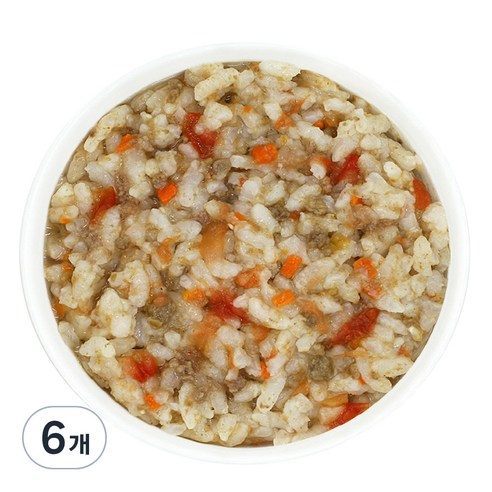 짱죽 유아용 실온 이유식 완료기 아기밥, 혼합맛(비프/토마토), 160g, 6개