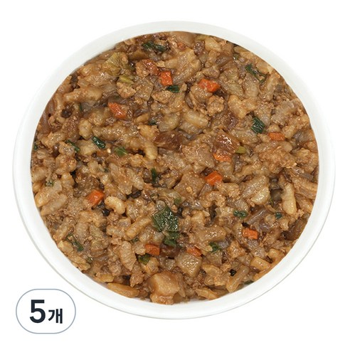 짱죽 돈불고기 야채 짜장밥, 혼합맛(돼지고기 / 밀 / 대두 / 우유 / 소고기 / 닭고기), 160g, 5개
