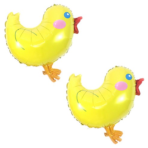 타이탄 생일 파티 동물 풍선, 병아리, 2개