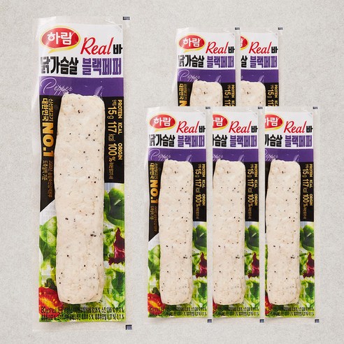 하림 리얼바 닭가슴살 블랙페퍼, 80g, 6개 - 기타 양념/가공육 | 쿠팡