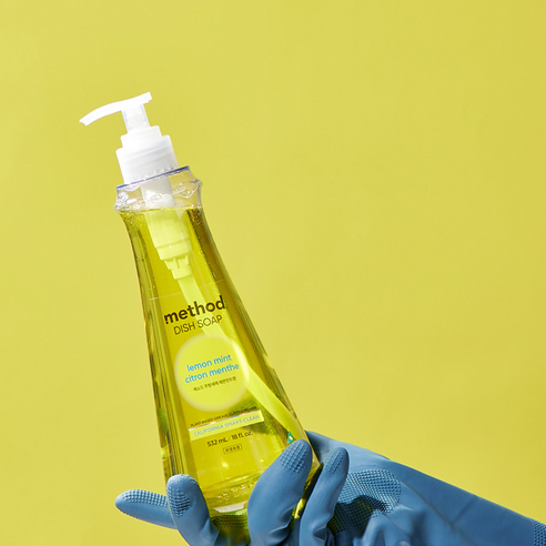 상쾌한 레몬민트향으로 설거지가 즐거워지는 마법, 메소드 스마트클린 주방세제 레몬민트향!
