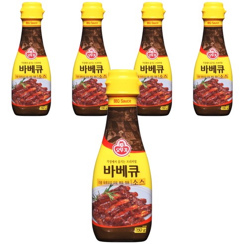 오뚜기 바베큐소스, 280g, 5개