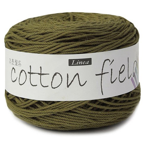 니뜨 코튼 필드 뜨개실 80g, 326 카키, 1개