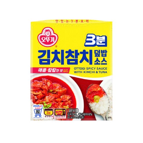 오뚜기 3분 김치참치 덮밥소스, 150g, 1개