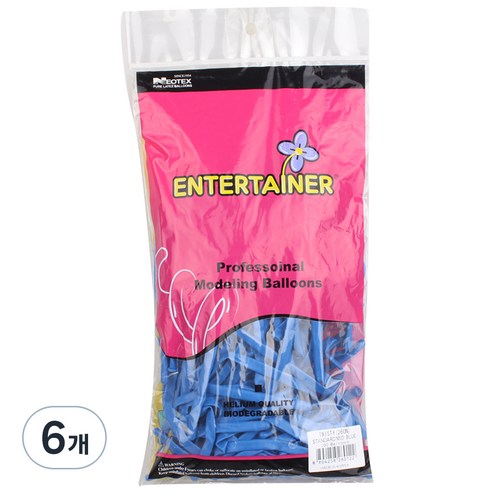 네오룬스 260N 요술풍선 100p, 스탠다드 미드블루, 6개