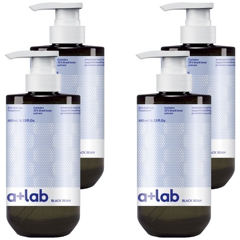 에이플러스랩 블랙빈 트리트먼트, 480ml, 4개
