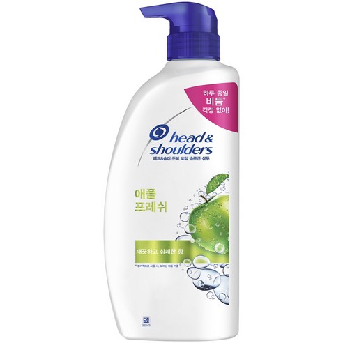 헤드앤숄더 애플 프레쉬 샴푸 깨끗하고 상쾌한 향, 850ml, 3개