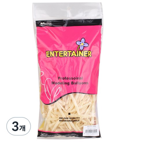 네오룬스 260N 요술풍선 100p, 크리스탈클리어, 3개