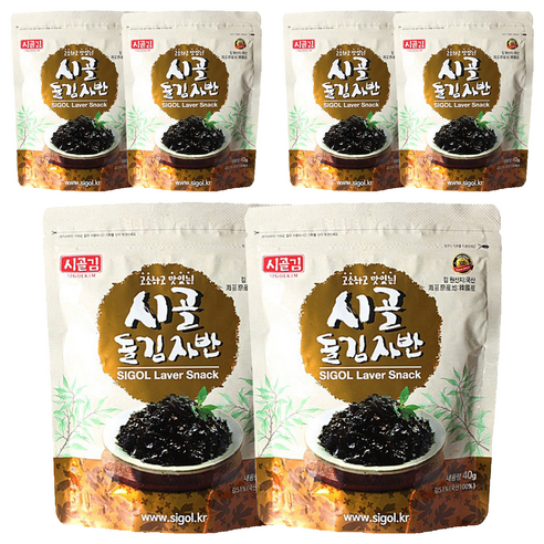 시골 돌김자반, 40g, 6개