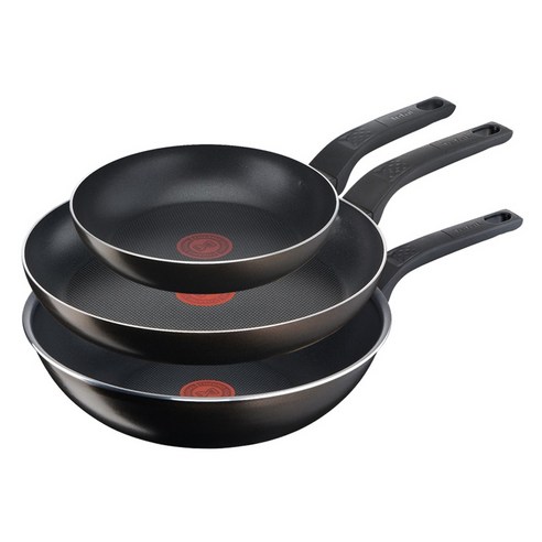 테팔 티타늄 액티쿡 후라이팬 3종세트, 블랙커피, 프라이팬 20cm + 28cm + 볶음팬 28cm, 1세트