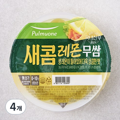 풀무원 레몬무쌈, 300g, 4개