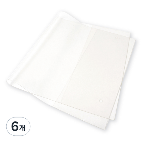 워너디스 A5 25R 하드바인더 PVC 커버 밴딩형, 투명, 6개