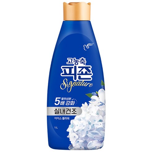 피죤 시그니처 실내건조 고농축 섬유유연제 아이스 플라워 본품, 1L, 3개