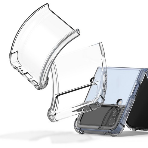 갤럭시 Z 플립의 스타일과 내구성을 돋보이게 하는 누아트 에어프레임 투명 젤리케이스