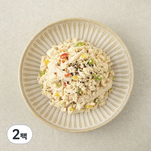 집반찬연구소 닭가슴살 두부 무침, 100g, 2팩