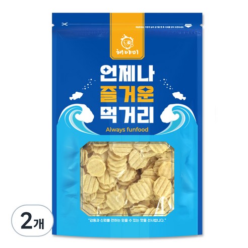 해야미 꼬마 튀김 쥐포, 500g, 2개