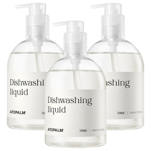 아토팜 젖병 주방세제, 400ml, 3개