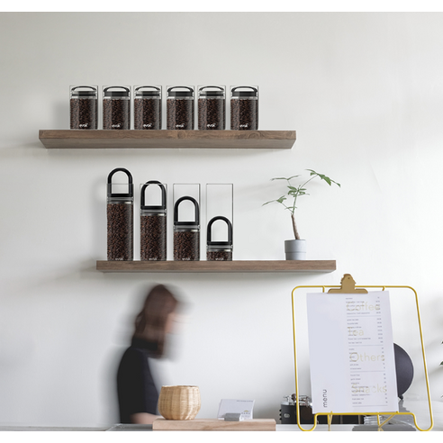 커피 신선도를 최대화하고 최상의 풍미를 유지하는 프리파라 EVAK 커피 유리 진공 밀폐용기