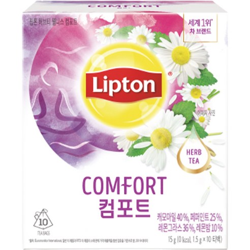 립톤 허브티 웰니스 컴포트, 1.5g, 10개입, 1개