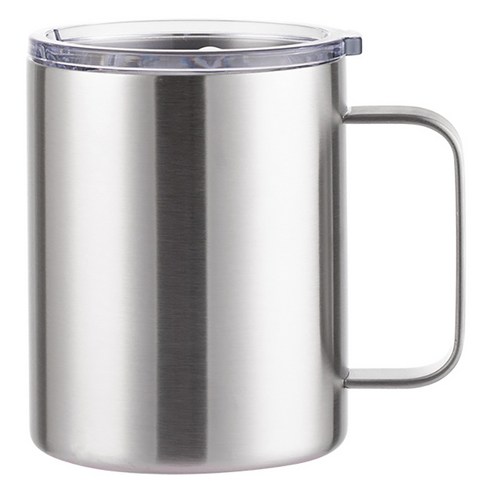 워터하마 비비드 텀블러 머그컵 360ml, 실버, 1개