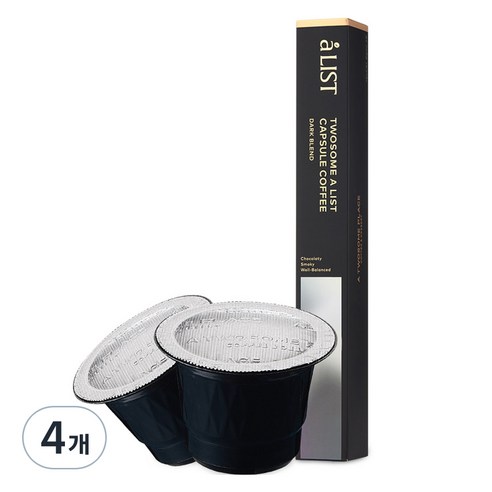 aLIST 투썸 캡슐커피 다크블렌드, 5.1g, 10개입, 4개