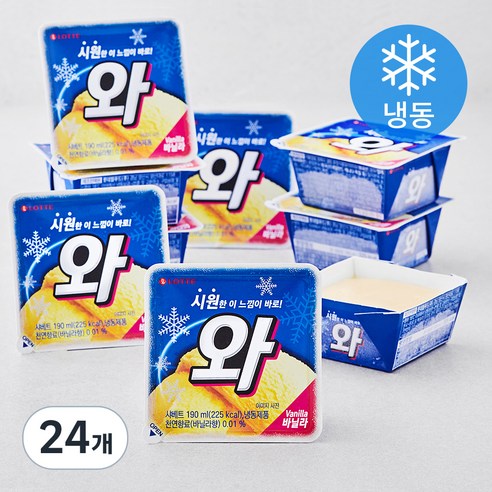 롯데 와 바닐라, 190ml, 1개입, 24개