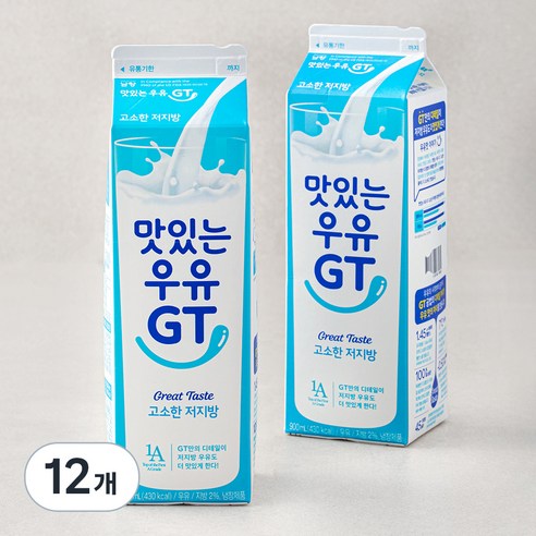 남양유업 맛있는우유GT 고소한 저지방우유, 900ml, 12개