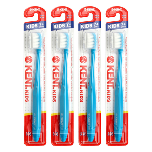 켄트 키즈 초극세모 칫솔, 블루, 1개입, 4개