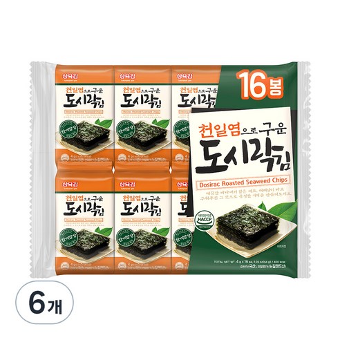 삼육김 도시락김 16p, 64g, 6개