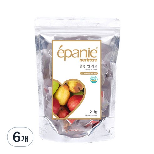 에빠니 후르츠 인퓨젼 폴링인러브, 1.5g, 20개입, 6개