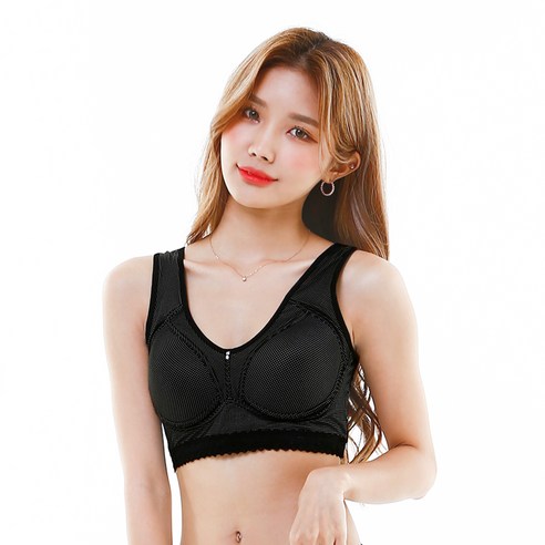 화영블루핀 인견 노와이어 몰드 스포츠브라