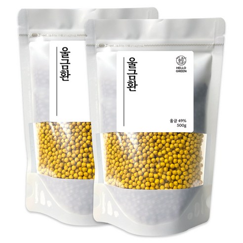 헬로우그린 울금 환 팩, 2개, 500g