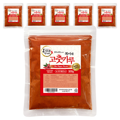 복이네먹거리 베트남 고운 고춧가루 매운맛 소스용, 100g, 6개