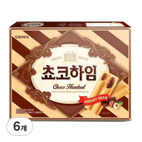 크라운 쵸코하임, 284g, 6개