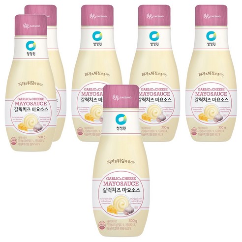 청정원 갈릭치즈 마요소스, 300g, 6개