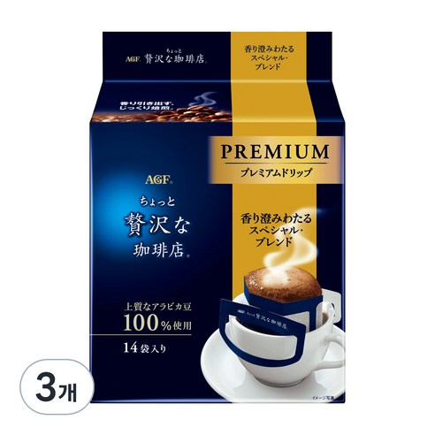 에이지에프 프리미엄 드립 스페셜 블렌드 커피, 112g, 3개
