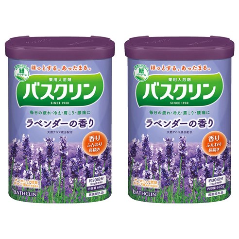 바스크린 입욕제 라벤더향, 600ml, 2개