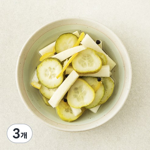 집반찬연구소 유자향 오이무피클, 3개, 370g