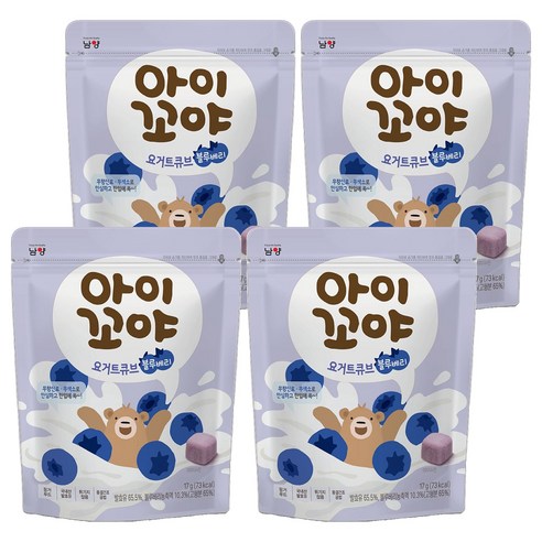 아이꼬야 요거트큐브, 4개, 17g, 블루베리