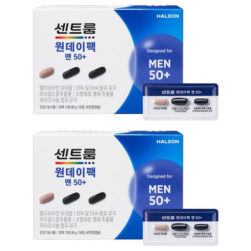 센트룸 원데이팩 맨50+ 멀티비타민 108.99g, 2개, 30정