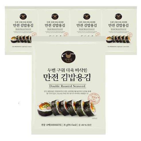 만전김 두번구운 김밥용 김, 115g, 2개